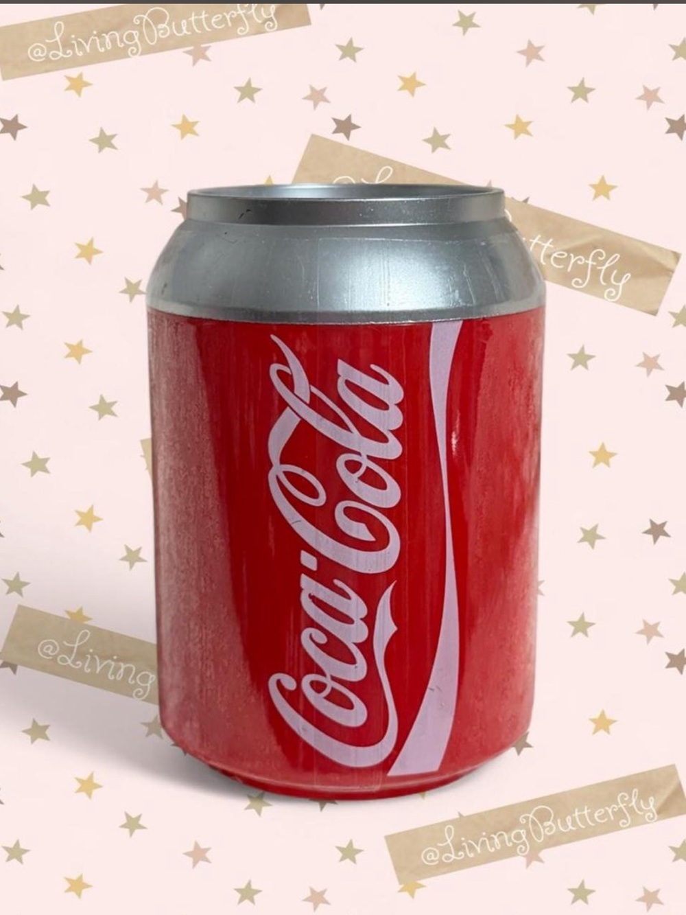 Coca Cola Red and Silver Collectible With Labubu Character Inside. Look At Pics.
